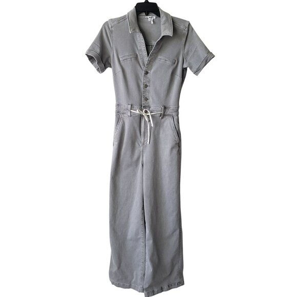 Paige Gray Carly Jumpsuit Short Sleeve Wide Leg - Picture 2 of 15